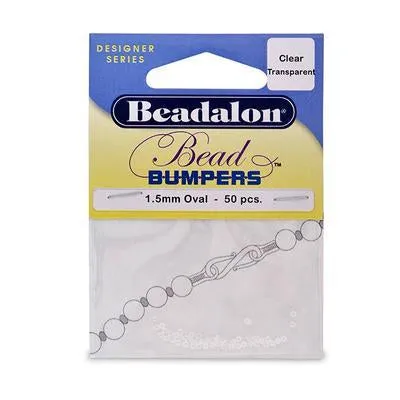 1.5mm Clear Rondelle Bead Bumpers from Beadalon