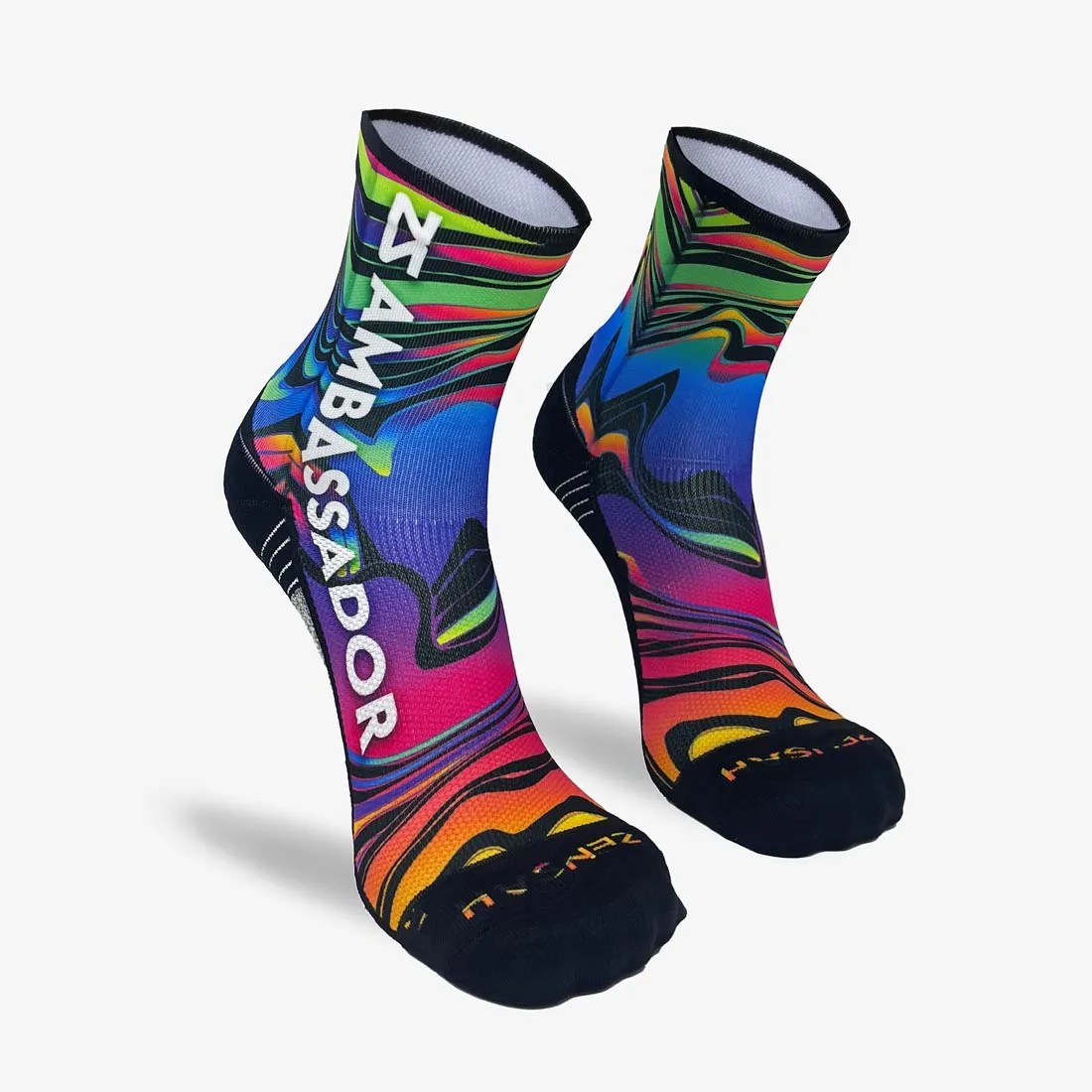 2024 Rainbow Swirls Ambassador Socks (Mini-Crew)