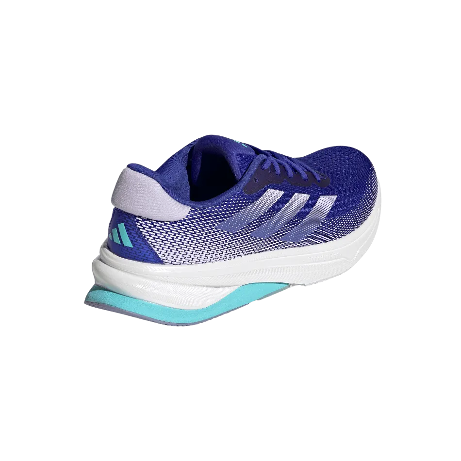 Adidas Women's Supernova Solution Running Shoes in Preloved ink/Flash Aqua/ftwr White AW24