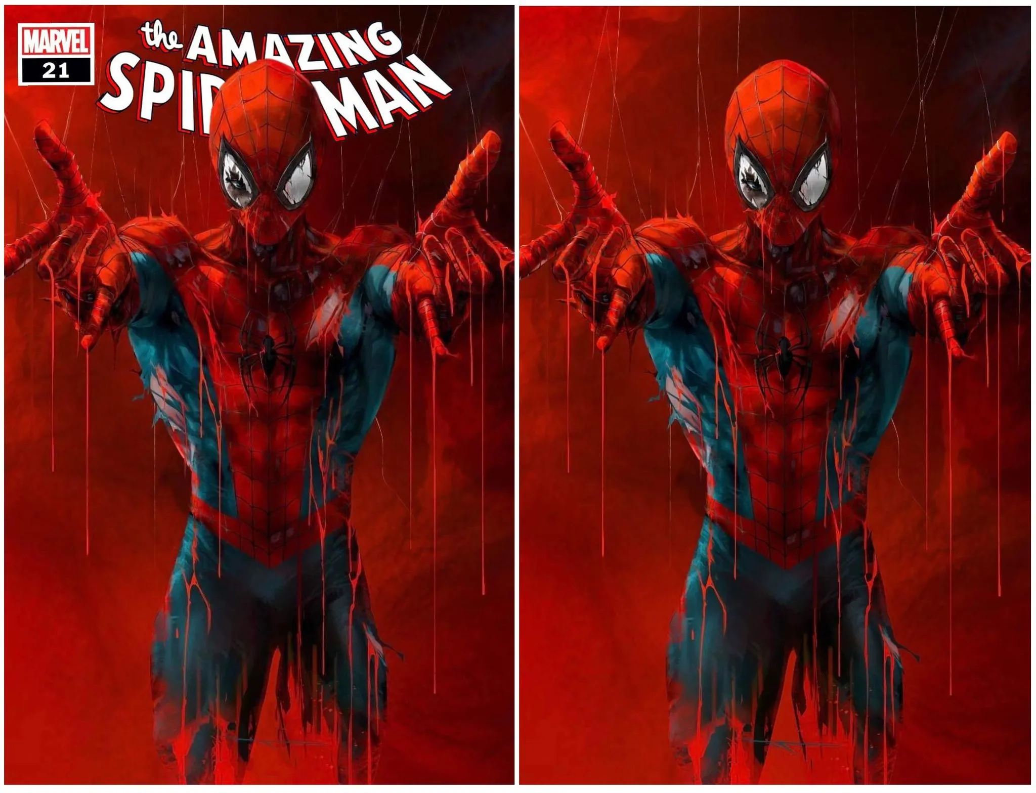 AMAZING SPIDER-MAN 21 IVAN TAO DRIP VARIANT