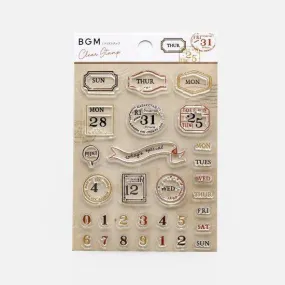 BGM Clear Stamp Vintage Date