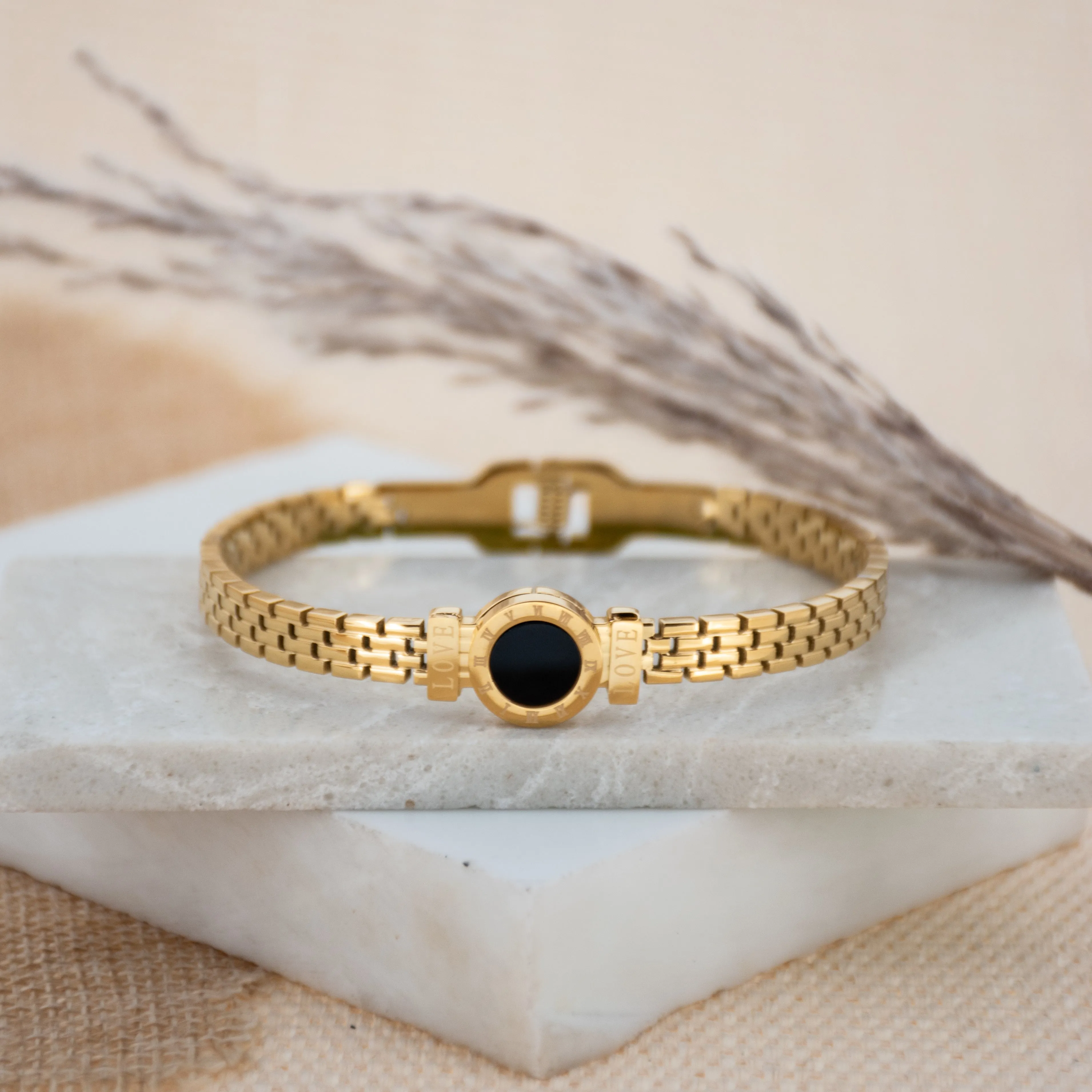 Black Roman Bangle