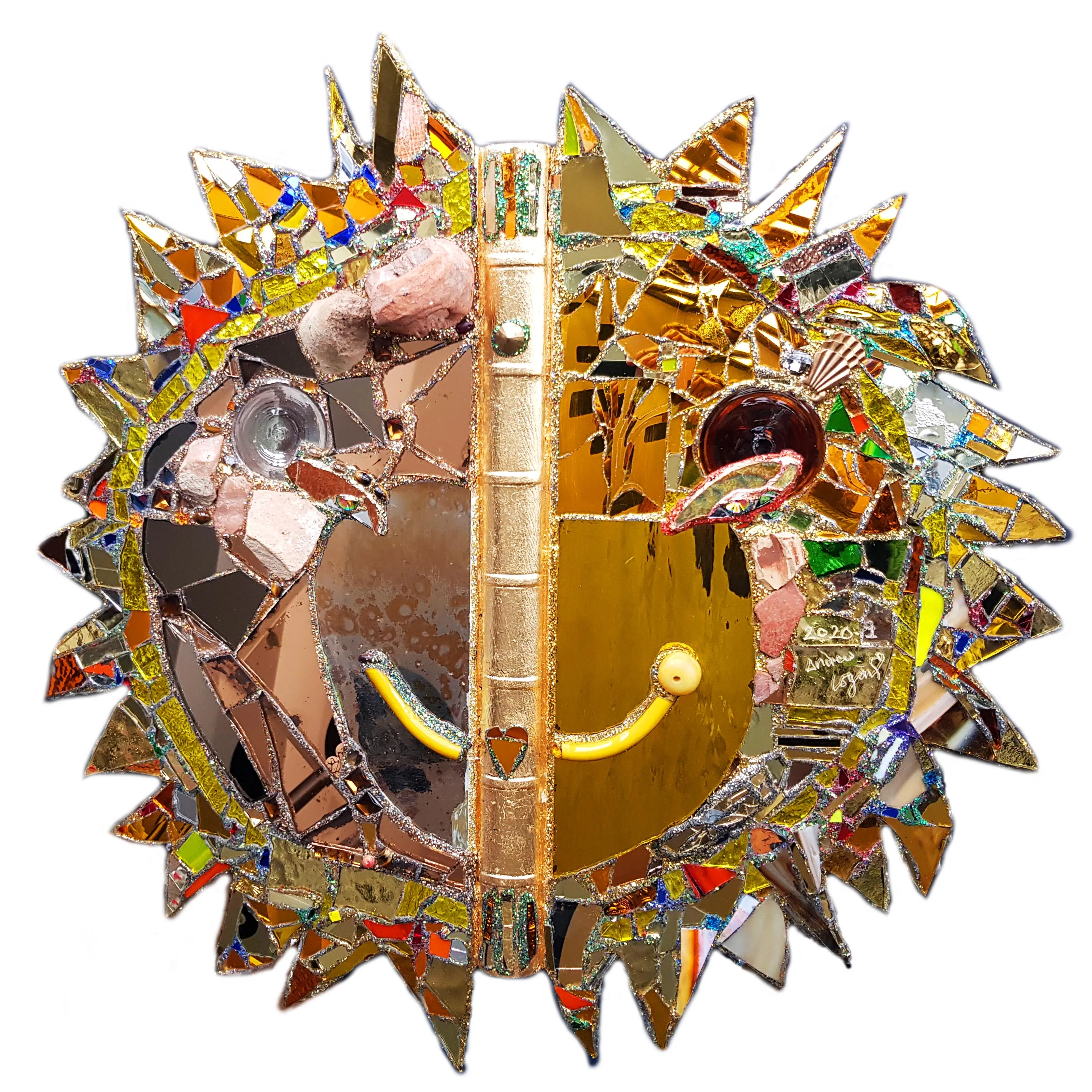 BOOK SCULPTURE - GOLDEN SUN