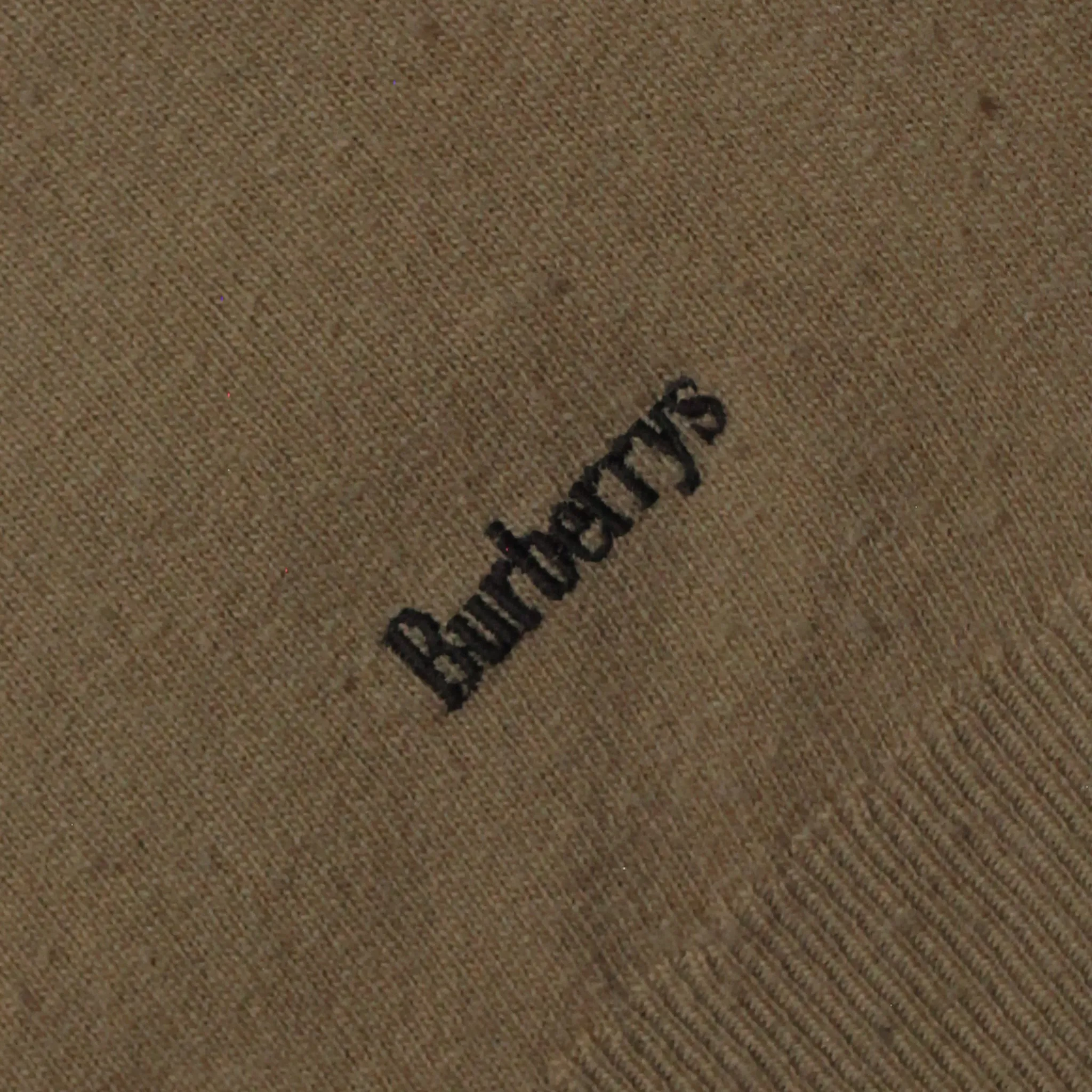 Burberrys of London Tan V-Neck Knit circa 1980's