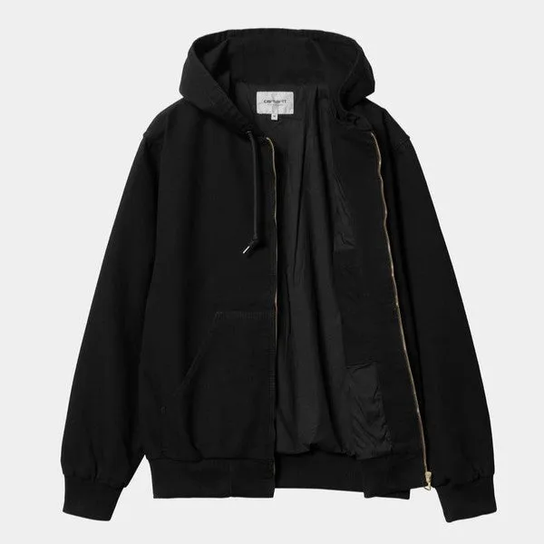 Carhartt WIP Active Jacket Black Rinsed Dearborn Canvas