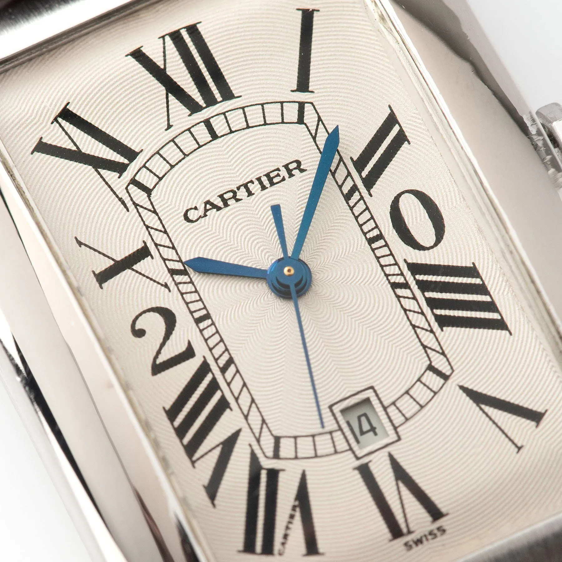 Cartier Tank Americaine White Gold Ref 1741 20 Year Award