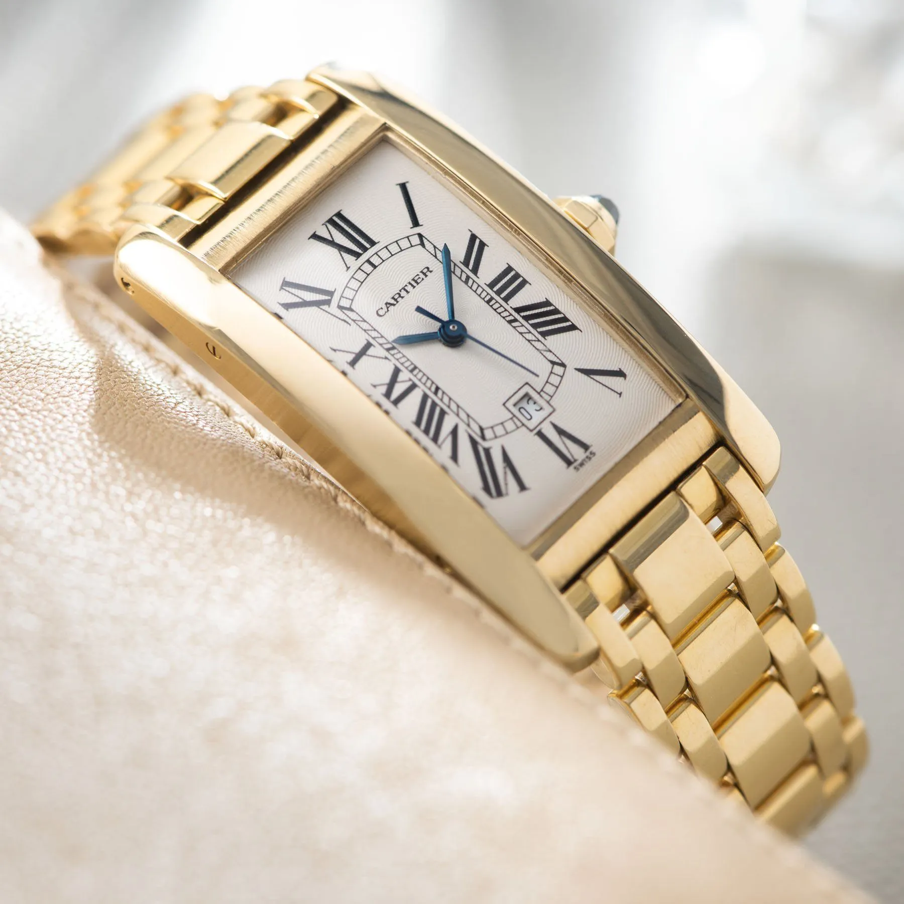 Cartier Tank Americaine Yellow Gold Ref 1725