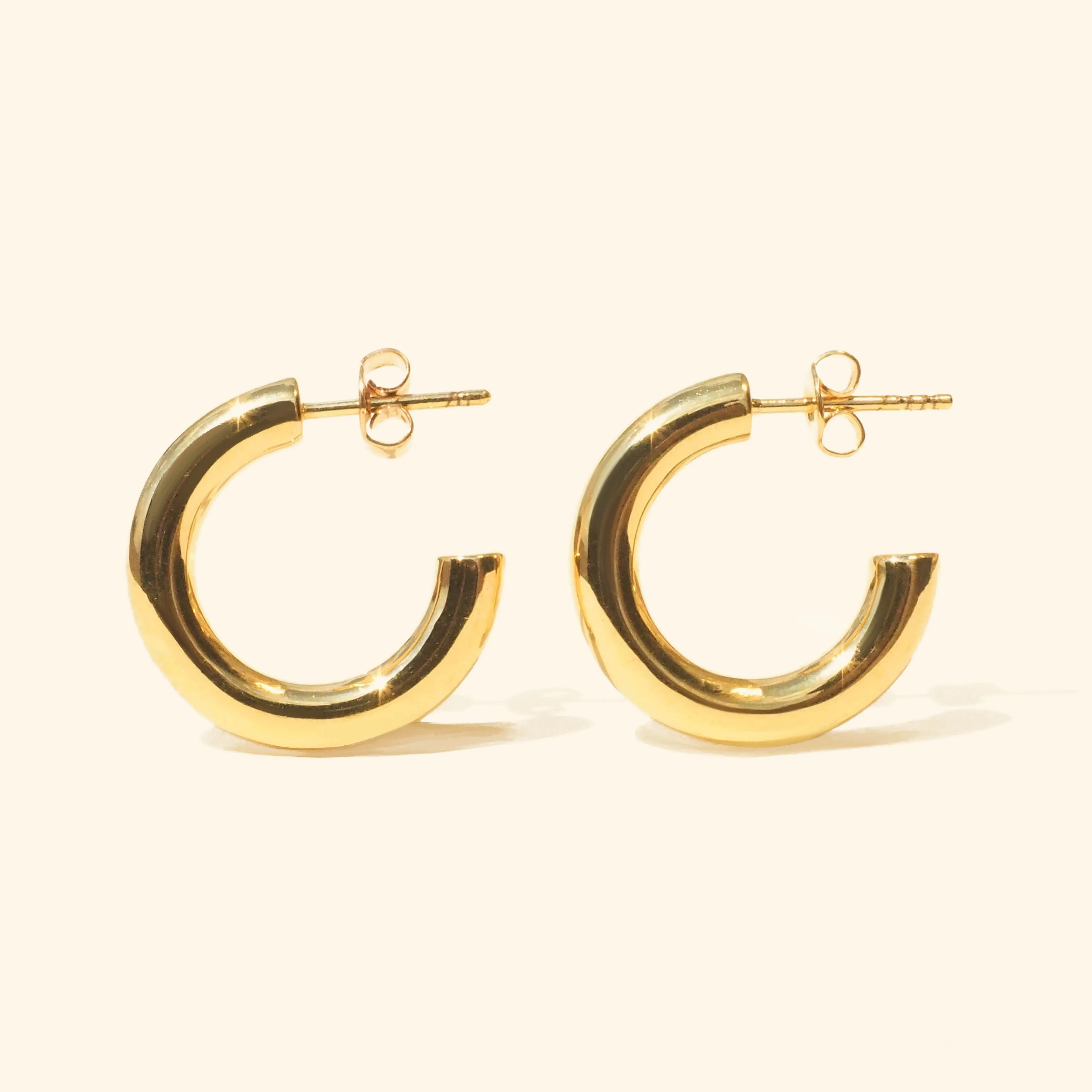 Chunky Thick Hoop Earrings