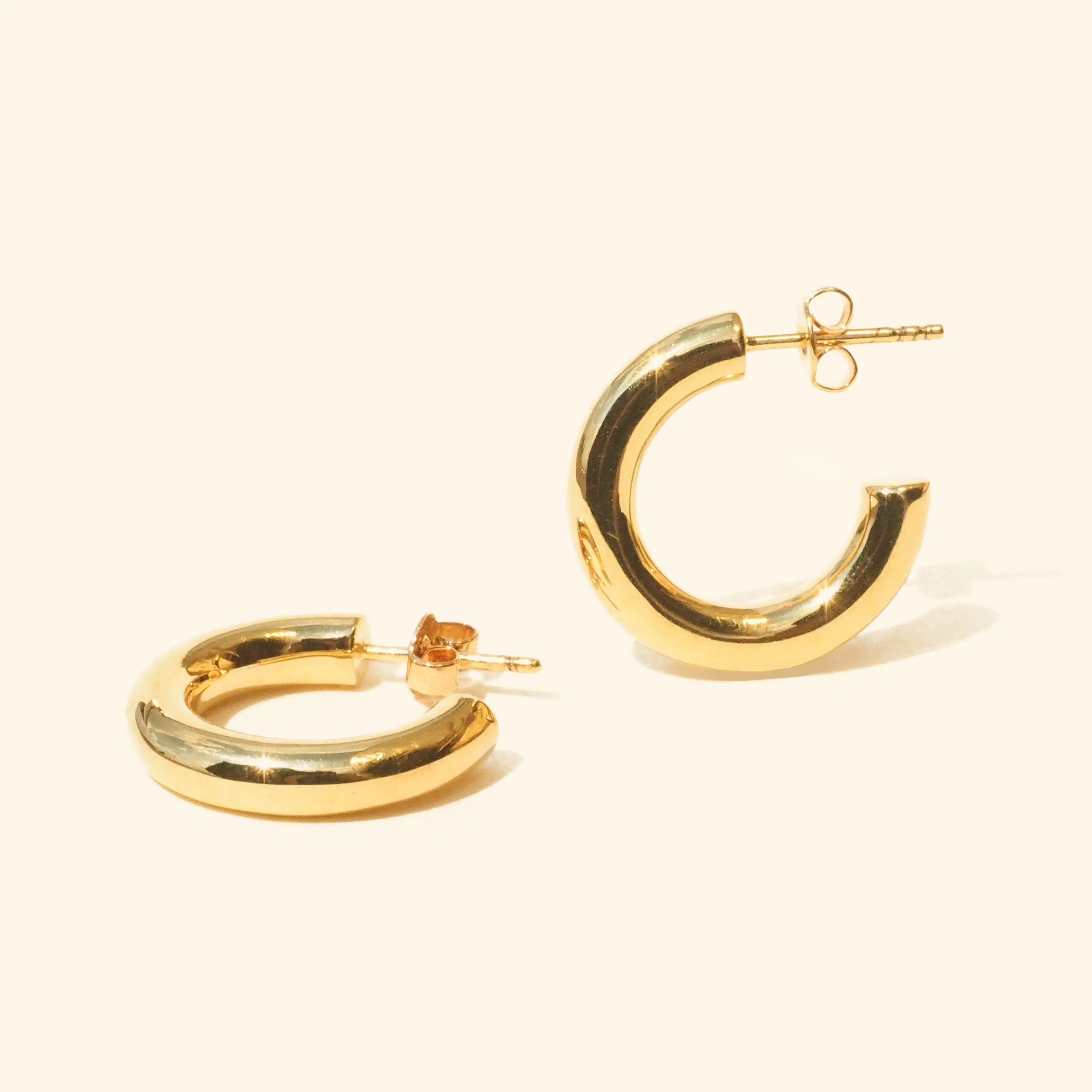 Chunky Thick Hoop Earrings