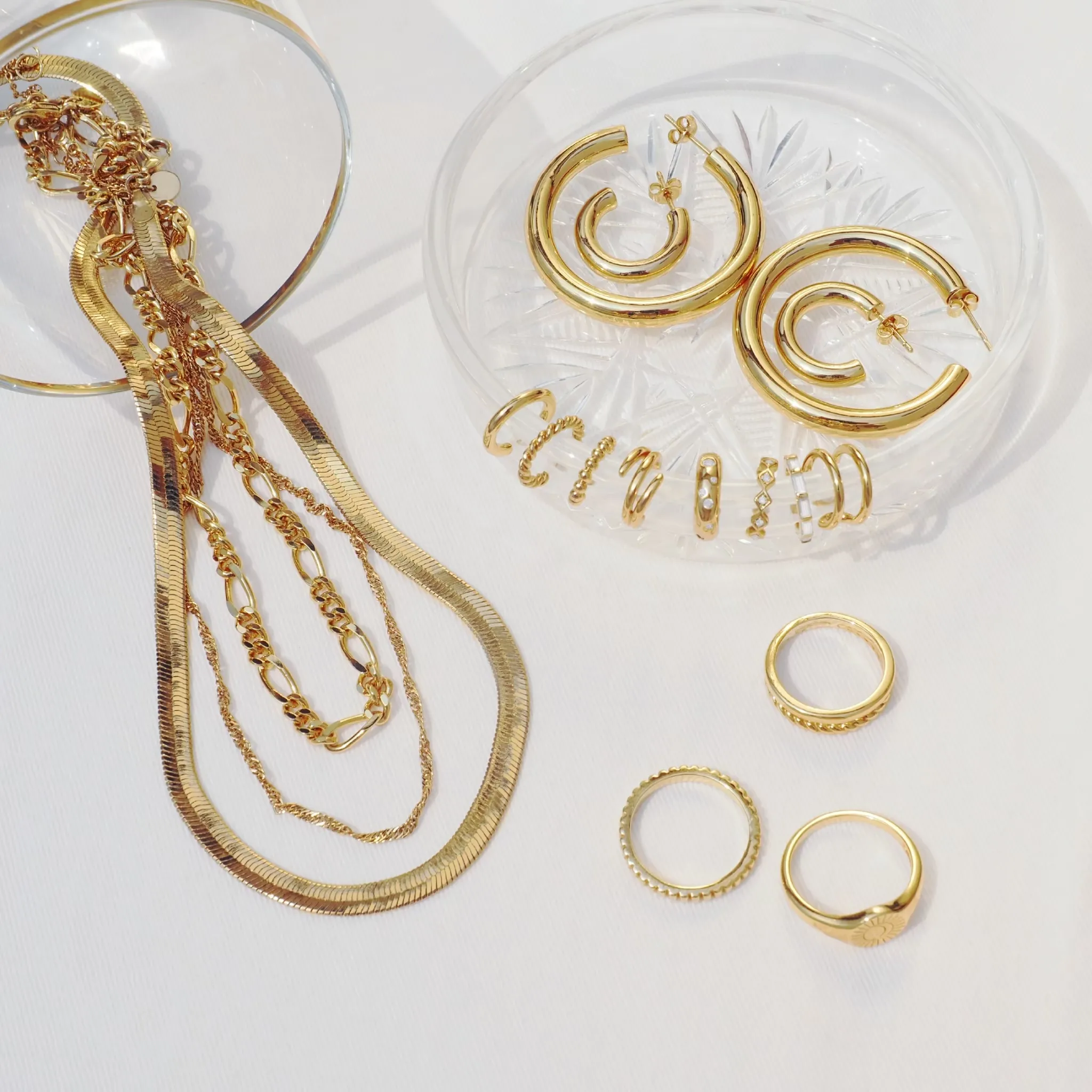 Chunky Thick Hoop Earrings