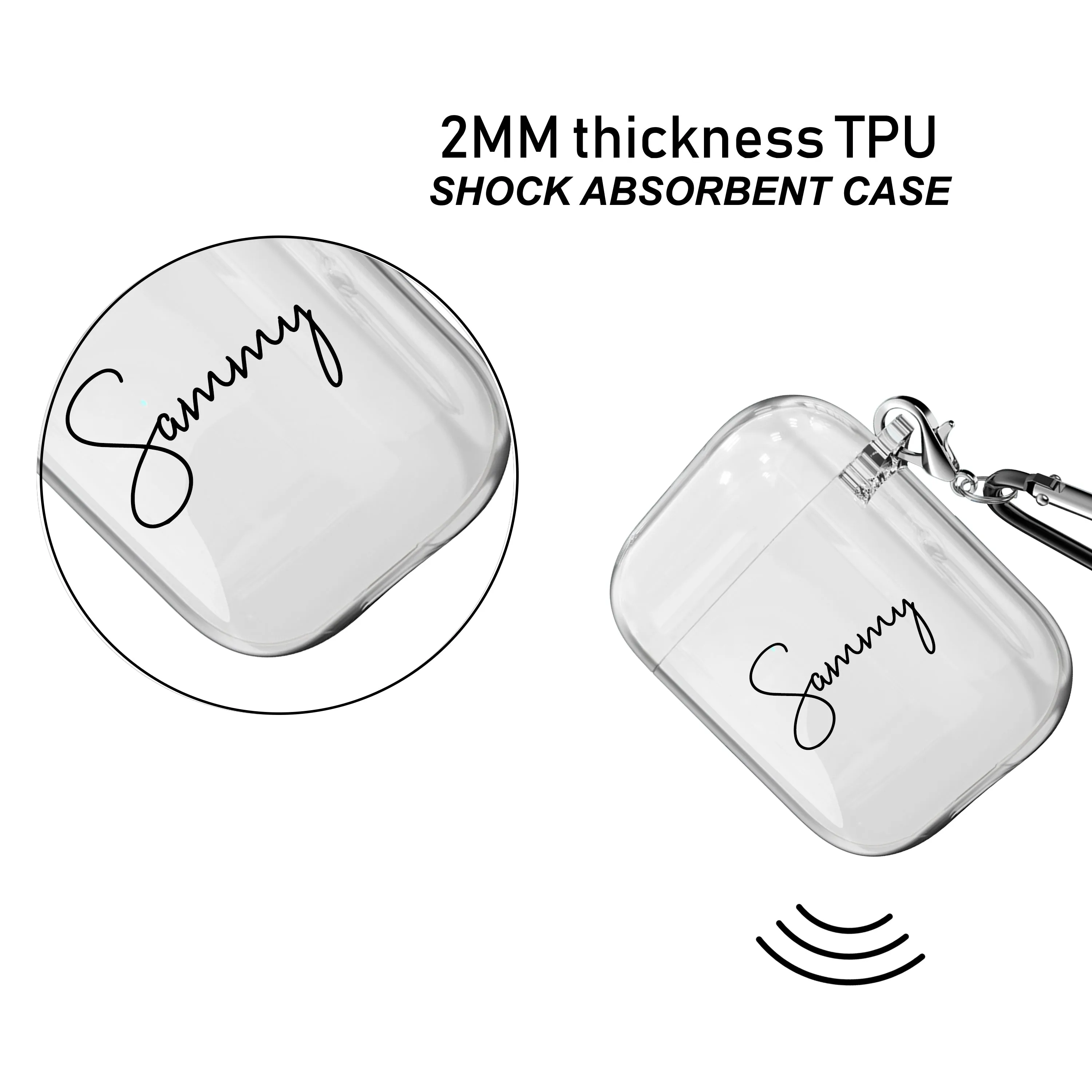 Clear TPU Airpods 2 & 1 Case