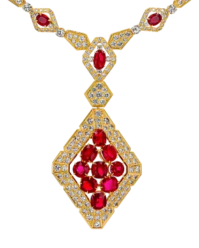 David Webb Ruby Pendant Necklace, 31.50 Carats