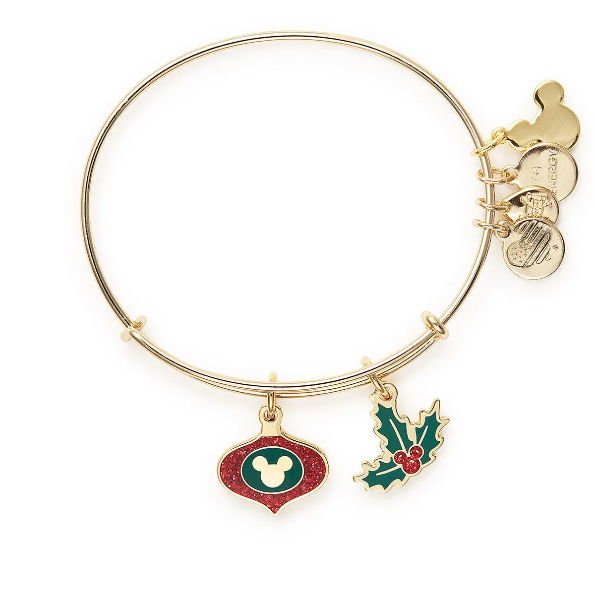 Disney® Mickey Mouse Ornament   Holly Charm Bangle