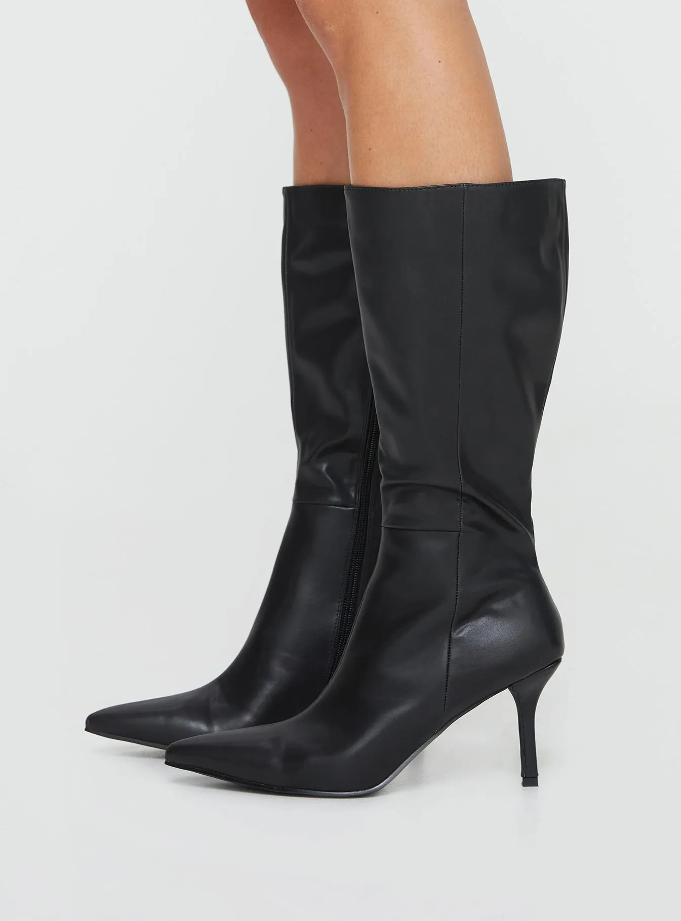 Elodiee Knee High Boots Black