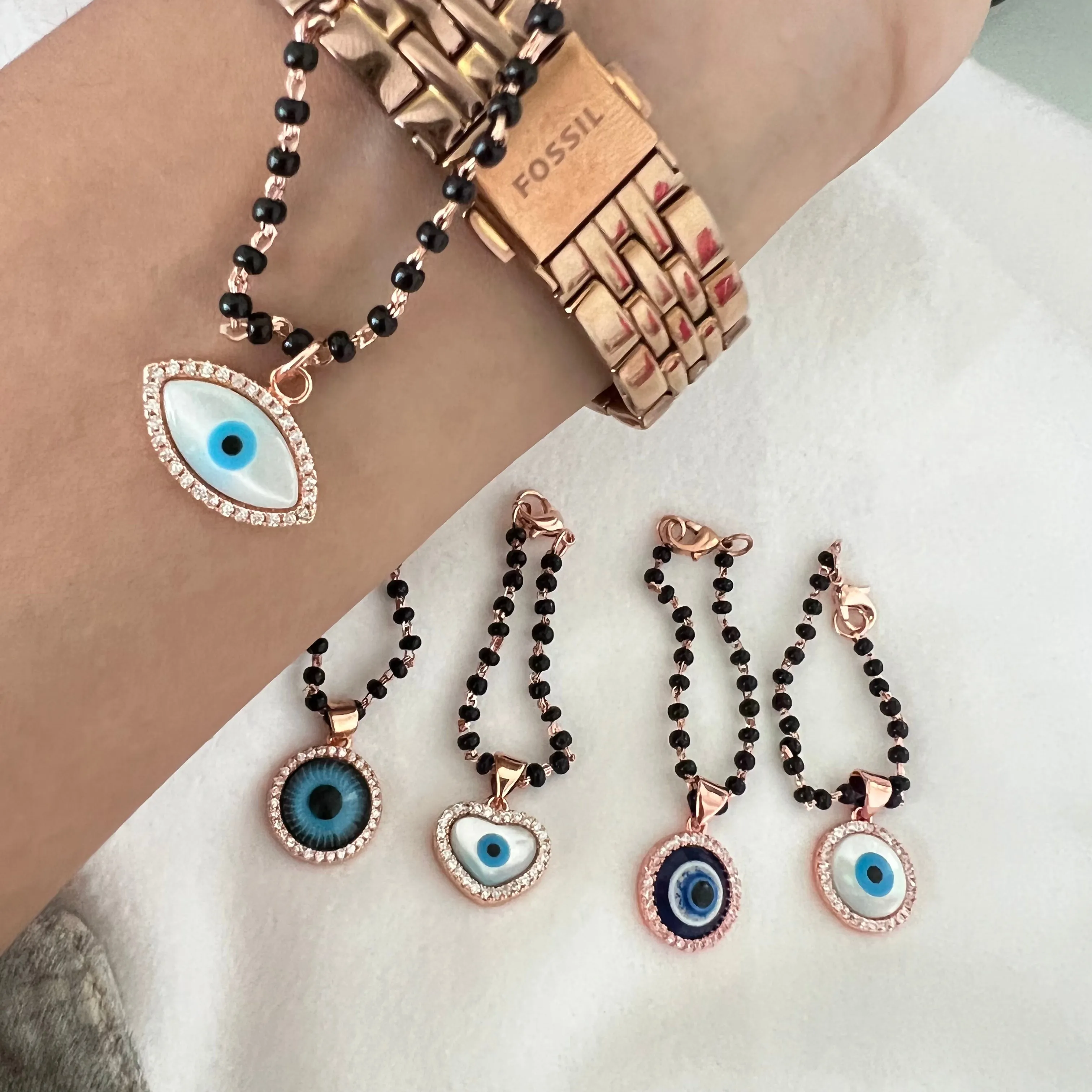 Evileye Mangalsutra Watch Charms