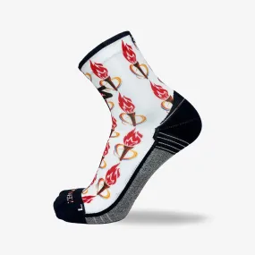 Flaming Torches Socks (Mini-Crew)