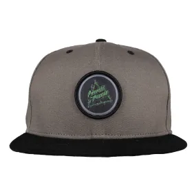 Flat Bill Emerald Triangle Patch Snap Hat