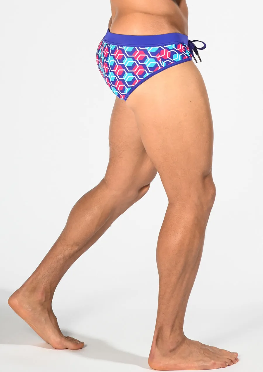 Freestyle Swim Brief w/ Removable Cup (Honeycomb)