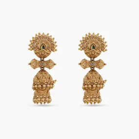 Glow Antique Jhumka Earrings