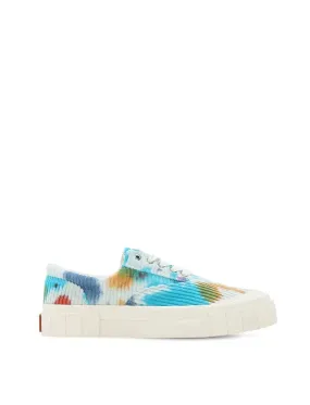 Good News Opal Tie Dye Corduroy Trainer Navy / Brown