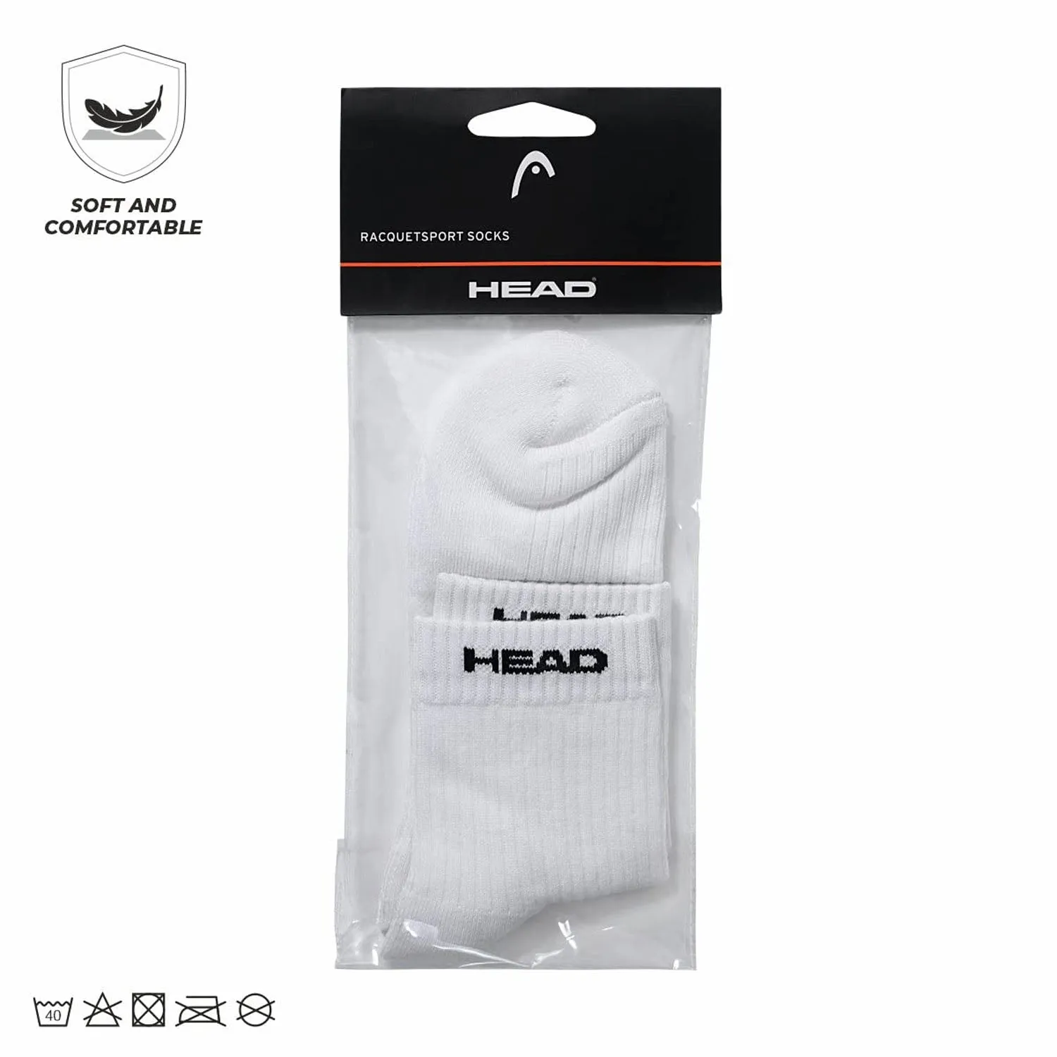 Head Ankle Socks HSK-73 - White (1 pair)