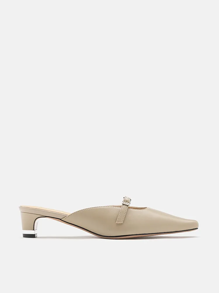 Hera Buckle Strap Heel Mules