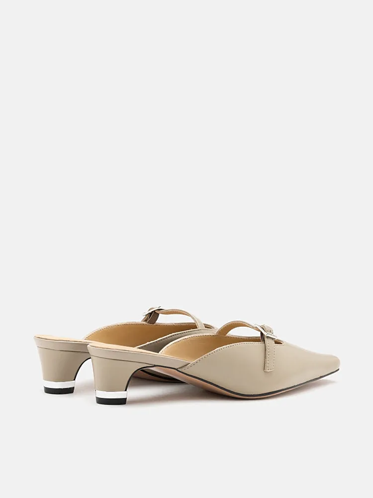 Hera Buckle Strap Heel Mules