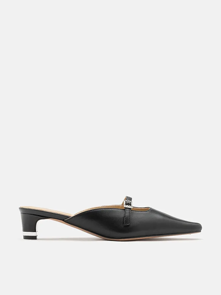 Hera Buckle Strap Heel Mules