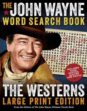 John Wayne - Word Search Book (Large Print Edition)