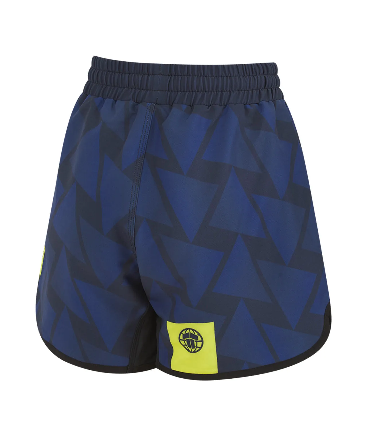 Kids Abstract Shorts - Navy