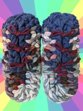 Large | Knit up-cycle slippers 2023-L25 [Large]