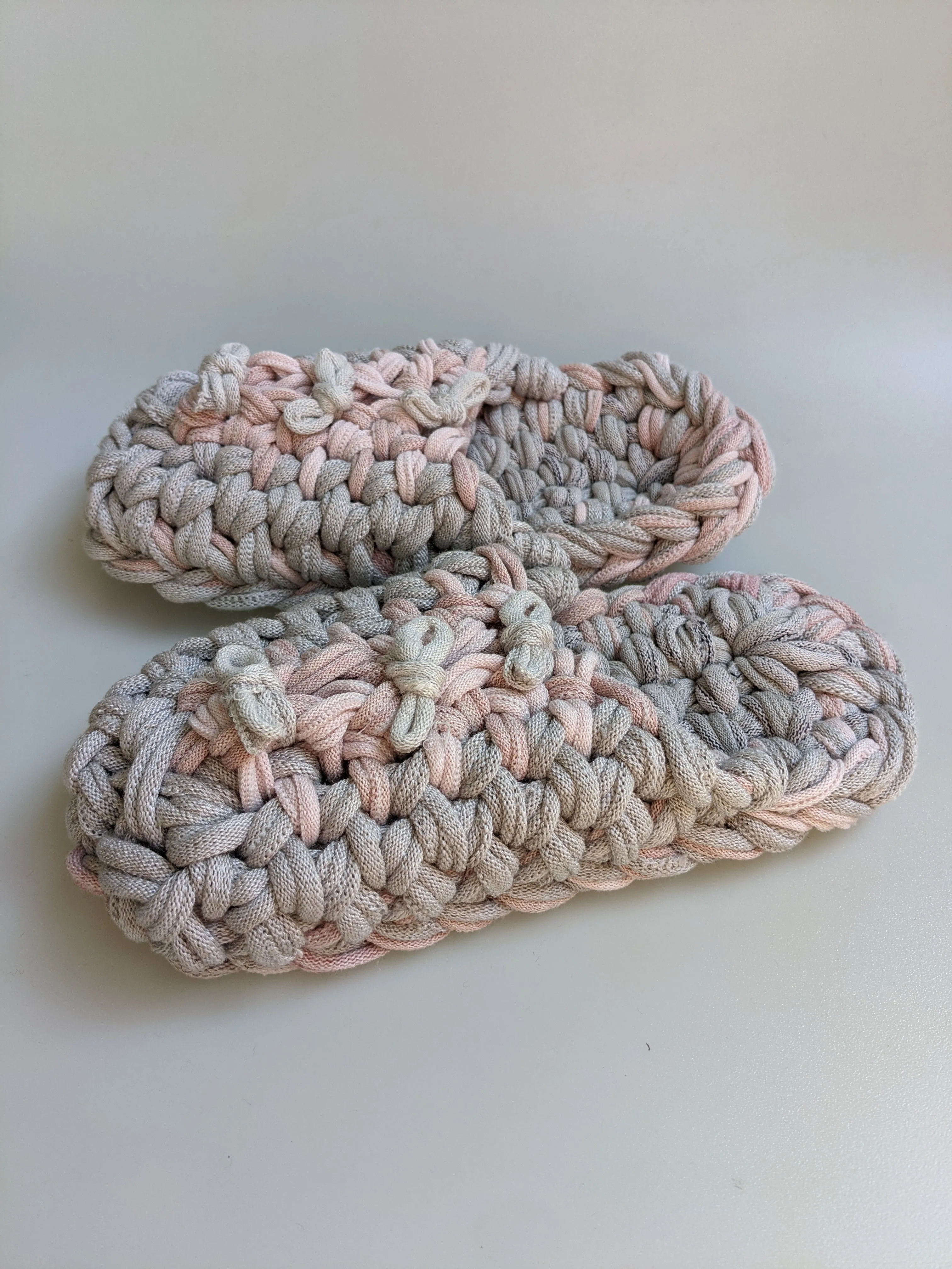 Large | Knit upcycle slippers 2021-L25 [Large]