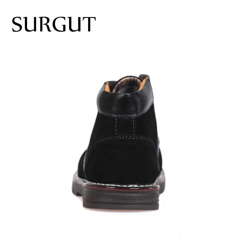 Men's Boots Non Slip Ankle Snow Boots Cool Winter Warm Fluff Cotton Lace-Up  New Arrival Fashion Boots For Men