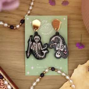 Mermaid Skeletons Earrings