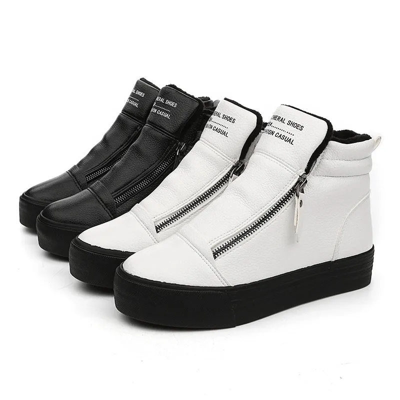 M.GENERAL Women White Snow Boots