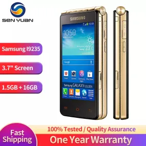 Orginal Samsung Galaxy i9235 4G Mobile Phone 3.7'' 1.5GB RAM 16GB ROM 8MP 1.9MP Snapdragon 400 Dual Core Android Flip CellPhone