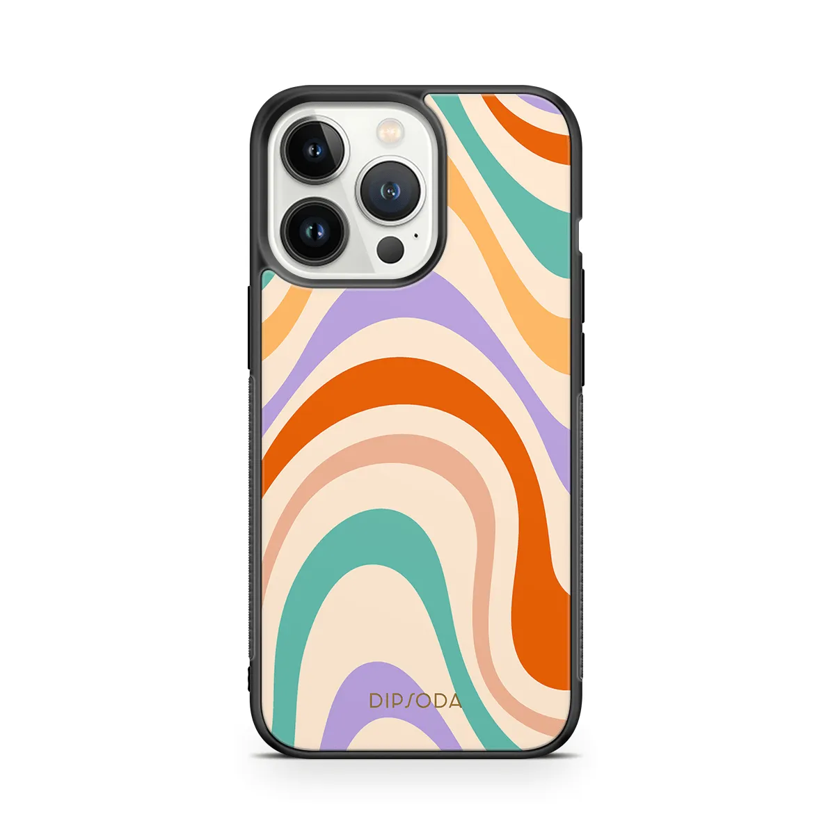 Pastel Waves Rubber Phone Case