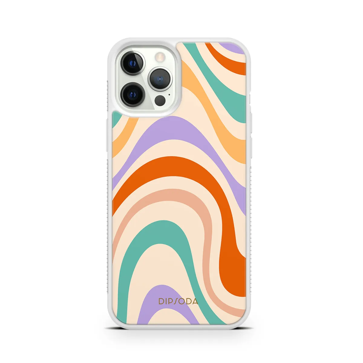 Pastel Waves Rubber Phone Case