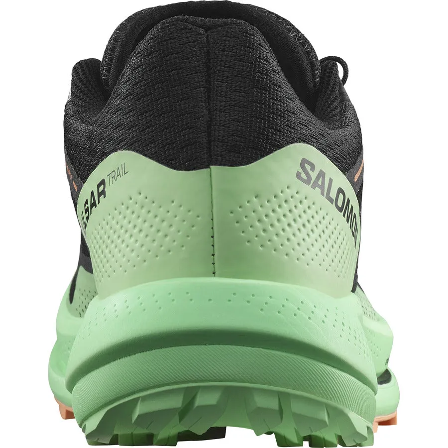 Salomon Pulsar Trail | Black / Green Ash / Cantaloupe | Womens