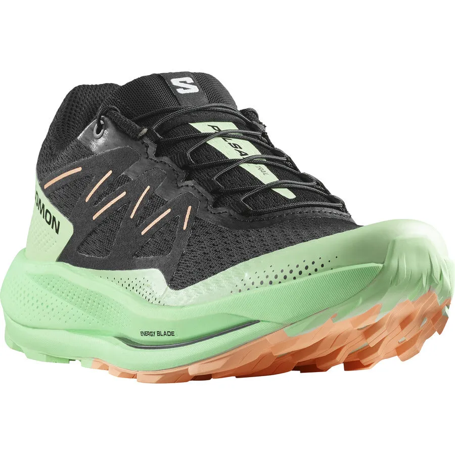 Salomon Pulsar Trail | Black / Green Ash / Cantaloupe | Womens