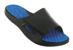 Sandals Boys Flip Flop Slip-on Mooshi Comfort Sandal, Cobalt Blue, Lime