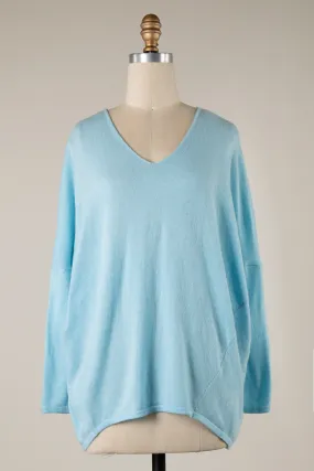 SOFT KNIT OVERSIZED LIGHWEIGHT TUNIC SWEATER 1 PACK