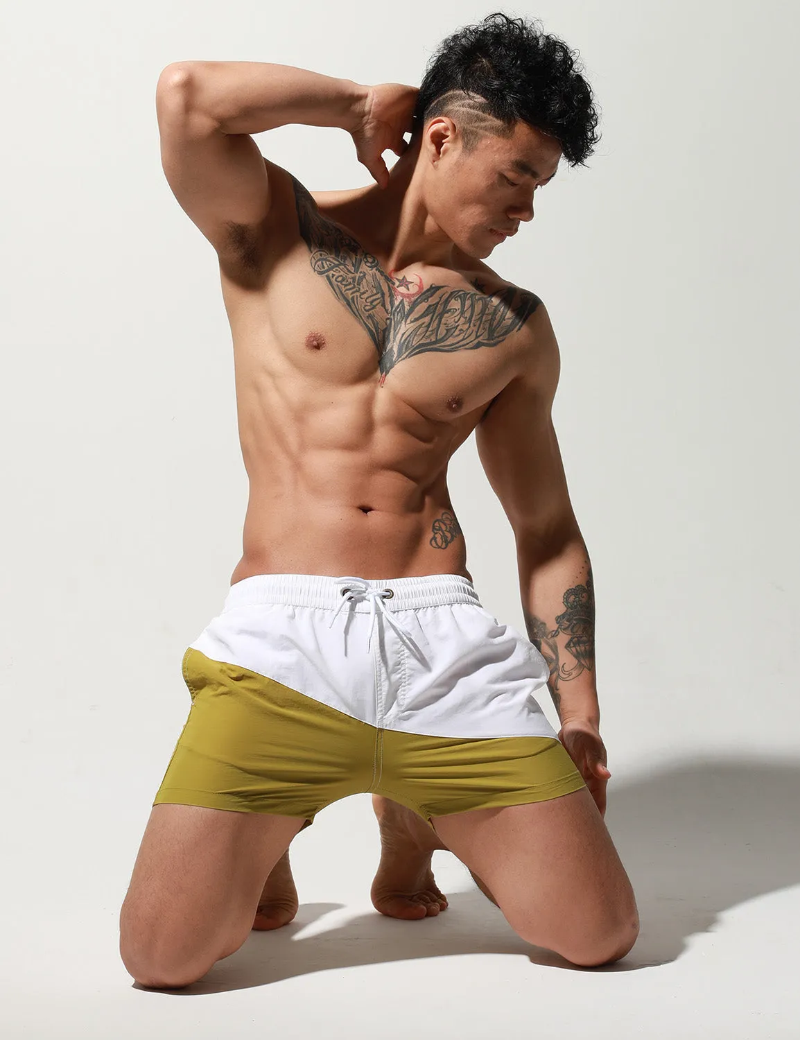 Stitching Sport Quick-Dry Beach Surf Shorts S6023