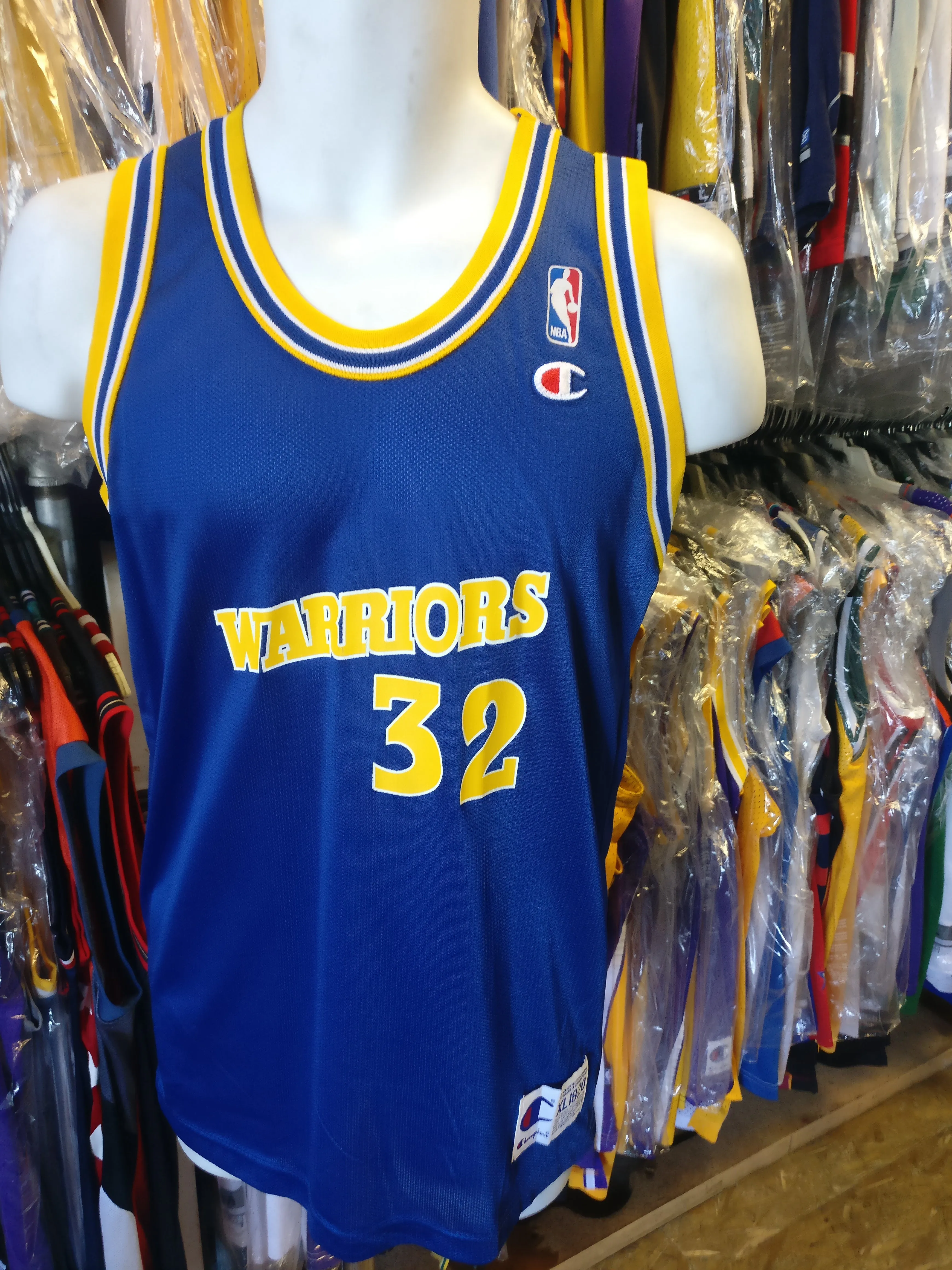 Vintage #32 JOE SMITH Golden State Warriors NBA Champion Jersey 18-20