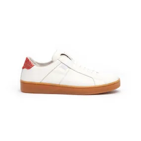 Women's Icon Urbanite White Red Leather Sneakers 92982-010