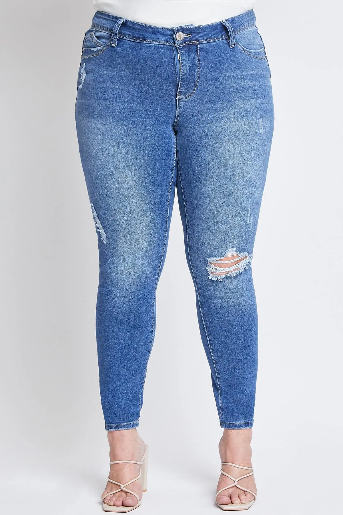 Women's Plus Size Sustainable WannaBettaButt Mid Rise Skinny Jeans